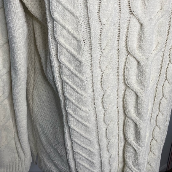 J. Jill Ivory Chenille Cable Knit Sweater - Picture 5 of 10